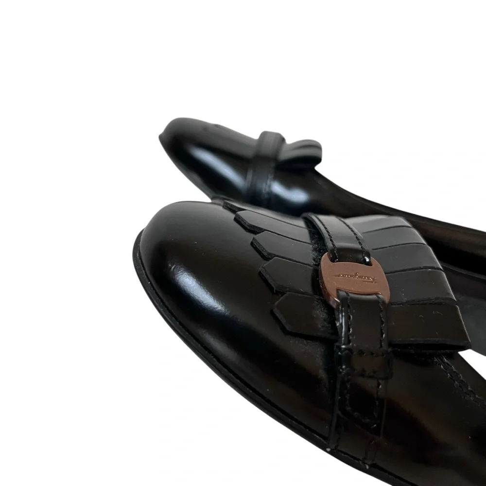 Salvatore Ferragamo Black Patent Leather Shoes size 9.5B - Picture 4 of 16